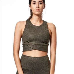 DYI Wrap Bra in Lichen Leopard